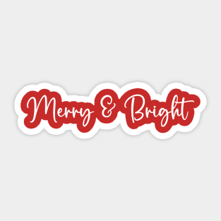 Merry And Bright Sticker